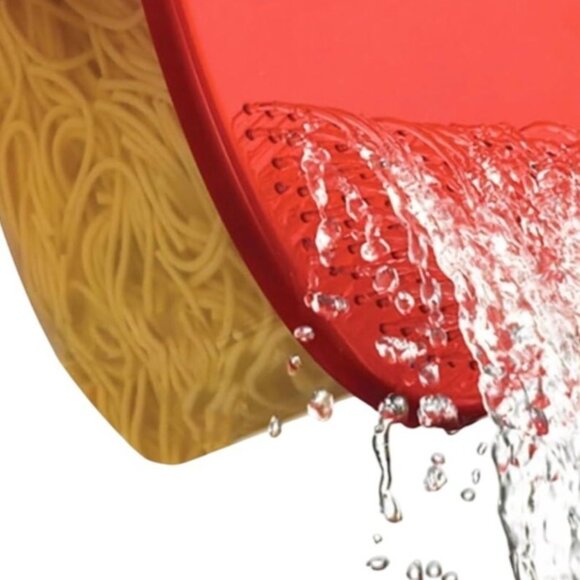 As Seen On TV Microwave Pasta Boat Strainer Vegetable Steamer Lid Rack Cook Kitc - Picture 11 of 13